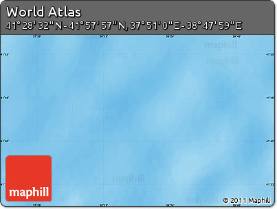 Physical Map of the Area around 41° 43' 14" N, 38° 19' 30" E