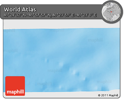 Physical 3D Map of the Area around 41° 43' 14" N, 40° 52' 30" E