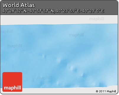 Physical 3D Map of the Area around 41° 43' 14" N, 40° 52' 30" E