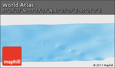 Physical Panoramic Map of the Area around 41° 43' 14" N, 40° 52' 30" E