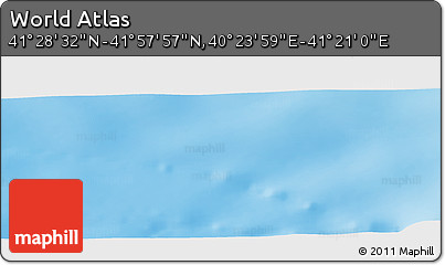 Physical Panoramic Map of the Area around 41° 43' 14" N, 40° 52' 30" E
