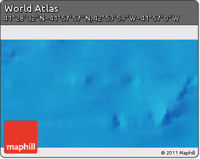 Physical 3D Map of the Area around 41° 43' 14" N, 42° 25' 29" W