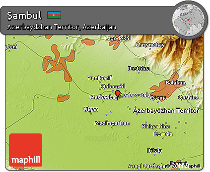 Physical 3D Map of Şambul