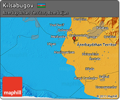 Political 3D Map of Kilsǝbugov