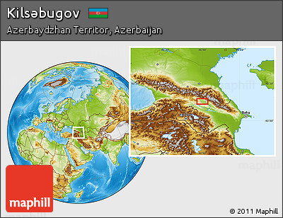Physical Location Map of Kilsǝbugov