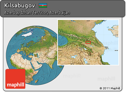 Satellite Location Map of Kilsǝbugov