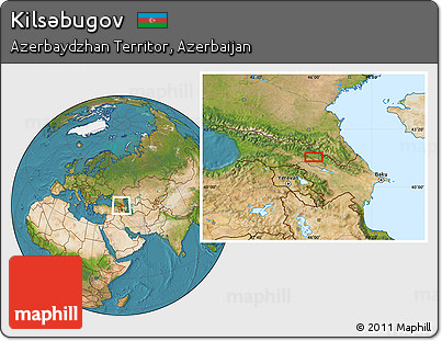 Satellite Location Map of Kilsǝbugov