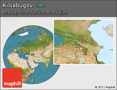 Satellite Location Map of Kilsǝbugov