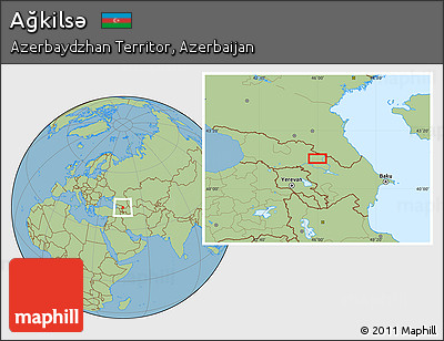 Savanna Style Location Map of Ağkilsǝ