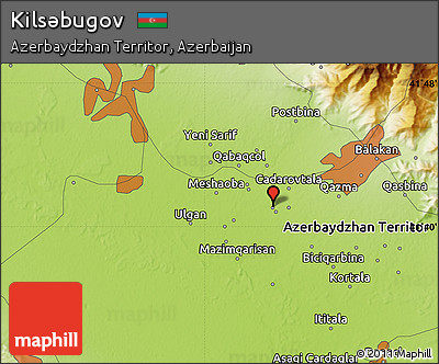 Physical Map of Kilsǝbugov