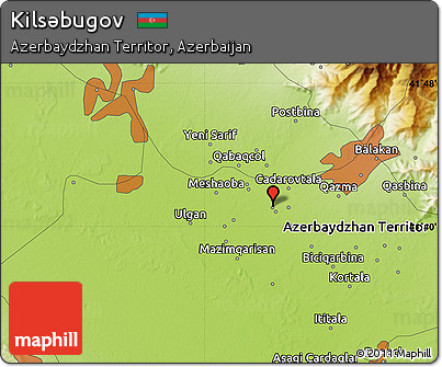 Physical Map of Kilsǝbugov