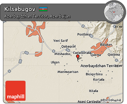 Shaded Relief Map of Kilsǝbugov