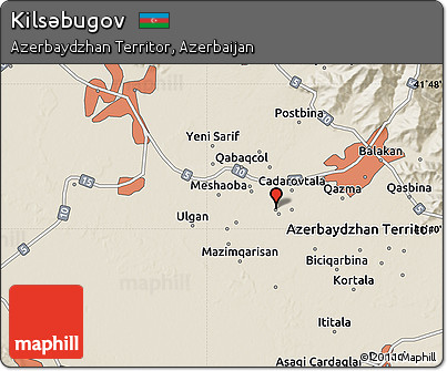 Shaded Relief Map of Kilsǝbugov