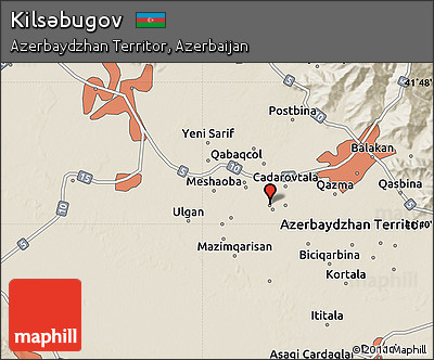 Shaded Relief Map of Kilsǝbugov