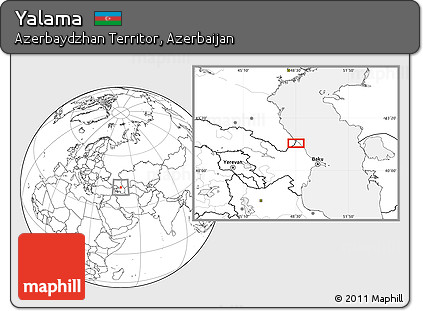 Blank Location Map of Yalama