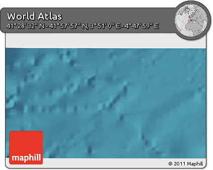 Satellite 3D Map of the Area around 41° 43' 14" N, 4° 19' 30" E