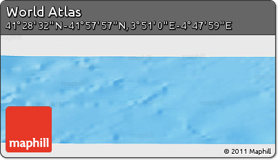 Physical Panoramic Map of the Area around 41° 43' 14" N, 4° 19' 30" E