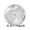 Outline Map of the Area around 41° 43' 14" N, 55° 19' 30" E, rectangular outline