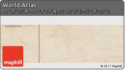Satellite Panoramic Map of the Area around 41° 43' 14" N, 56° 10' 29" E