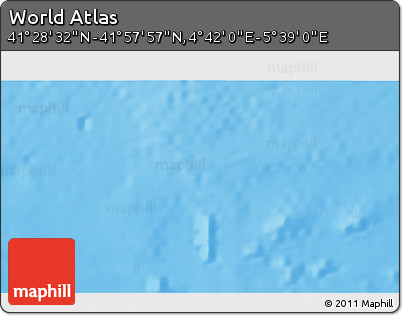 Physical 3D Map of the Area around 41° 43' 14" N, 5° 10' 30" E