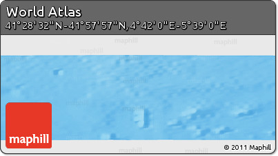 Physical Panoramic Map of the Area around 41° 43' 14" N, 5° 10' 30" E