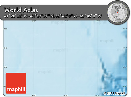 Physical Map of the Area around 41° 43' 14" N, 66° 13' 29" W