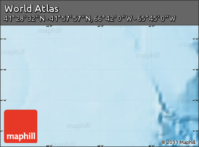 Physical Map of the Area around 41° 43' 14" N, 66° 13' 29" W