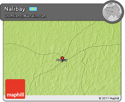 Physical 3D Map of Nalibay