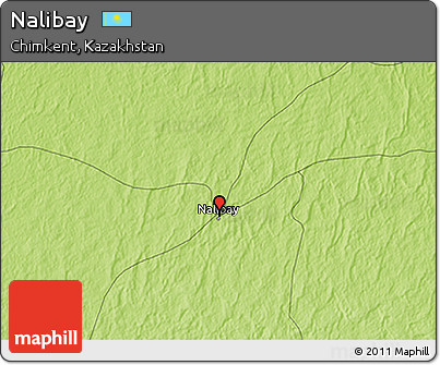 Physical 3D Map of Nalibay