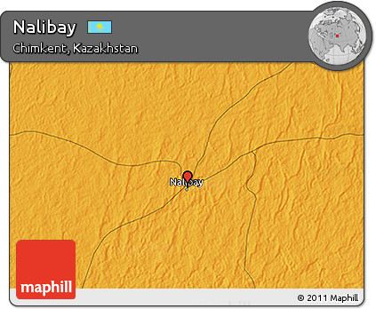 Political 3D Map of Nalibay