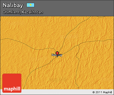 Political 3D Map of Nalibay
