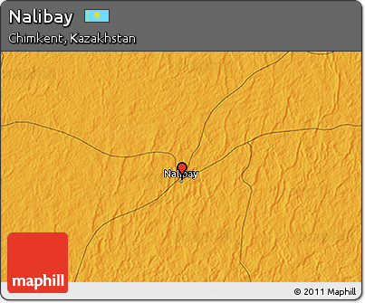 Political 3D Map of Nalibay