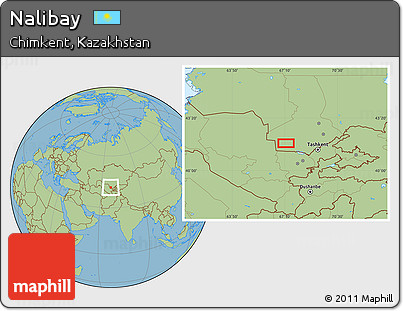 Savanna Style Location Map of Nalibay