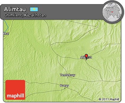 Physical 3D Map of Alimtau