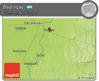Physical 3D Map of Baytogay