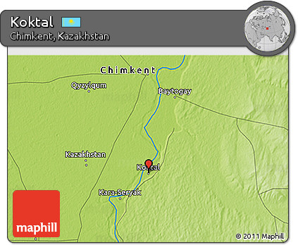 Physical 3D Map of Koktal