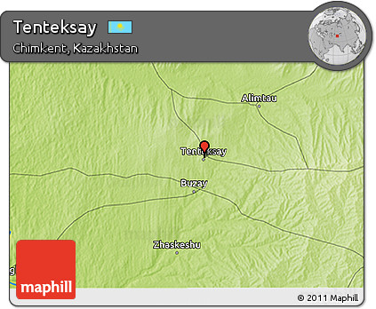 Physical 3D Map of Tenteksay