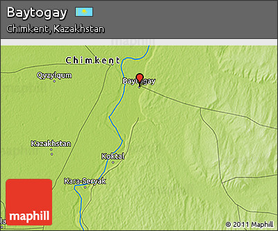 Physical 3D Map of Baytogay