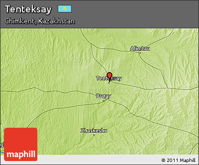 Physical 3D Map of Tenteksay
