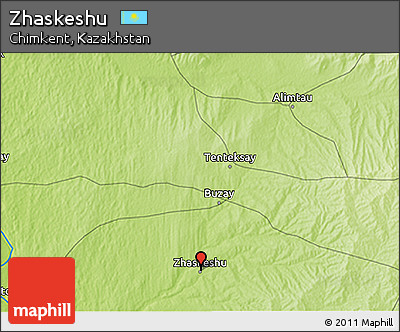 Physical 3D Map of Zhaskeshu