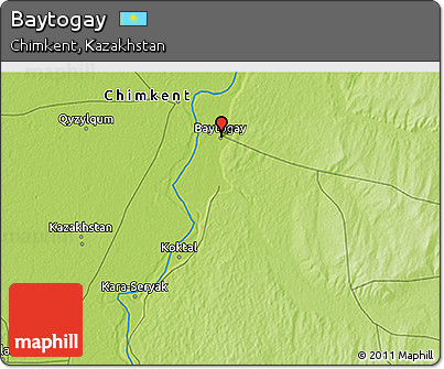 Physical 3D Map of Baytogay