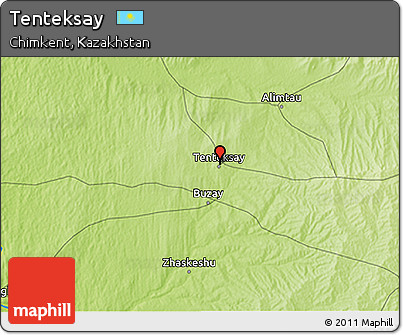 Physical 3D Map of Tenteksay