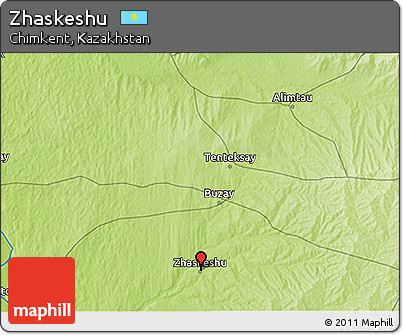 Physical 3D Map of Zhaskeshu