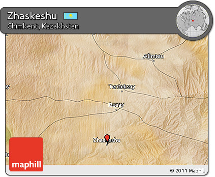 Satellite 3D Map of Zhaskeshu