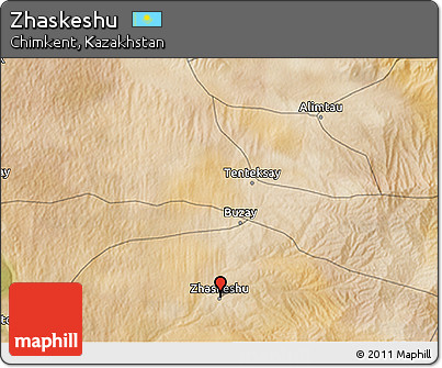 Satellite 3D Map of Zhaskeshu