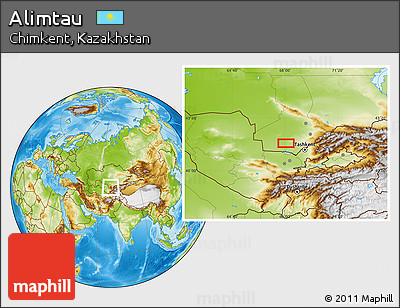 Physical Location Map of Alimtau