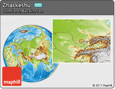 Physical Location Map of Zhaskeshu