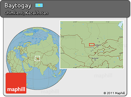 Savanna Style Location Map of Baytogay