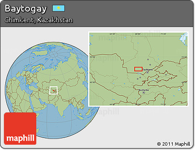 Savanna Style Location Map of Baytogay