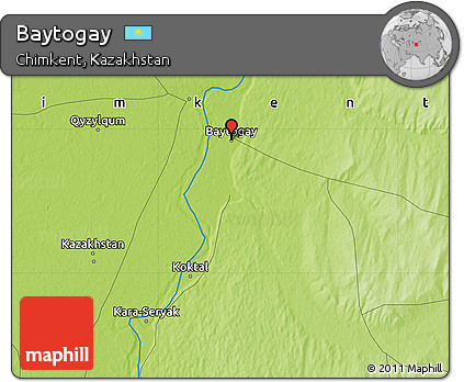 Physical Map of Baytogay